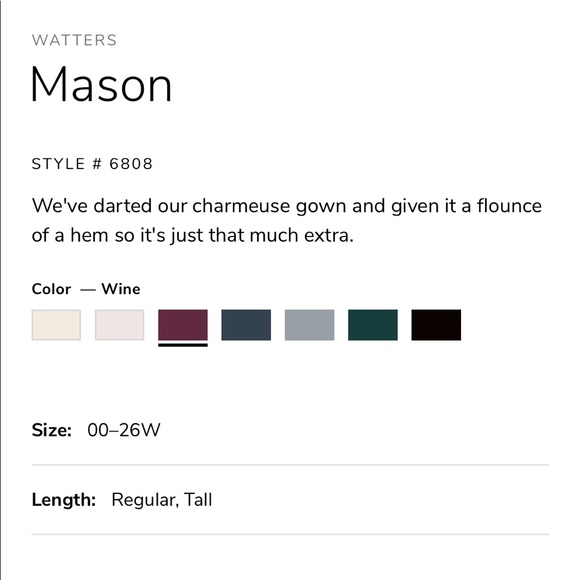 WATTERS dress style Mason Color Wine - Picture 6 of 9